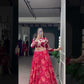 Designer Embroidered blouse with printed lehenga Set for Festive and Wedding Functions