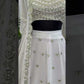 Elegant White Embroidered Lehenga Set with Dupatta for Wedding and Festive Wear
