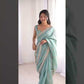 Pure Cotton Designer Saree with Mirror Work for Festive and Occasion Wear