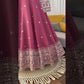 Graceful Chanderi Silk Anarkali Gown Set for Festive and Wedding Wear