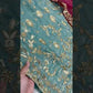 Two Tone Frendy Silk Embroidered Kurti Palazzo Set for Wedding and Festive Wear