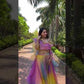 Rainbow Organza Lehenga Set for Party and Festive Wear