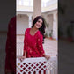Embroidered Cotton Anarkali Kurti Pant Set for Festive and Casual Wear