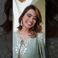 Elegant Embroidered Chinon Sharara Set for Festive Functions