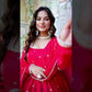 Royal Fendi Silk Anarkali Suit Set for Festive and Wedding Wear