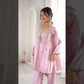 Regal Mirror Work Silk Kurta Pant Set with Batwa for Festive and Wedding Wear