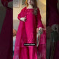 Elegant Embroidered Roman Palazzo Suit Set for Festive and Family Functions