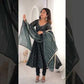 Elegant Rangoli Silk Anarkali Suit Set for Festive and Occasion Wear