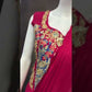 Designer Ready to Wear Embroidered Crepe Silk Saree for Festive and Party Wear