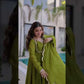 Mul Chanderi Anarkali Kurti Set with Dupatta for Festive and Wedding Wear