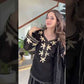 black Sharara Suit Set with gota pati for Festive and Party Wear in 4 colors