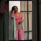 Elegant Shimmer Silk Sharara Set for Festive and Wedding Wear