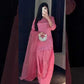 Elegant Farsi Salwar Suit Set with Embroidery for Festive and Party Wear