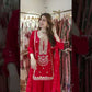 Embroidered Faux Georgette Sharara Suit Set
