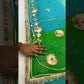 Traditional Bandhani Style Chiffon Saree with Gota patti Work