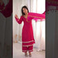 Mirror Lace Fendy Silk Palazzo Suit Set for Festive and Wedding Wear