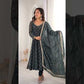 Elegant Rangoli Silk Anarkali Suit Set for Festive and Occasion Wear