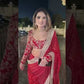 Designer Embroidered Georgette Saree for Wedding and Festive Wear