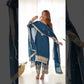 Royal Chinon Silk Embroidered Kurta Palazzo Set with Dupatta for Festive and Wedding Wear