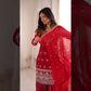 Elegant Embroidered Sharara Suit Set for Festive and Wedding Wear
