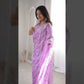 Premium Two Tone Silk Saree with Beads Work for Festive and Wedding Wear