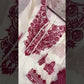 Elegant Roman Silk Embroidered Straight Suit Set for Festive Wear