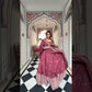 Graceful Chanderi Silk Anarkali Gown Set for Festive and Wedding Wear