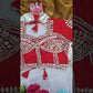 G-MEE Satin Silk Saree with Stitched Aangi Blouse with gota patti work
