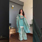 Elegant Fendy Silk Plazo Set for Festive and Wedding Wear