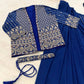 ready to wear saree with Koti in Crepe Silk fabric