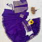 ready to wear saree with Koti in Crepe Silk fabric