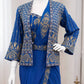 ready to wear saree with Koti in Crepe Silk fabric