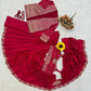 ready to wear saree with Koti in Crepe Silk fabric