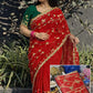 Handworked Gota Patti Georgette Saree with Sequence Lace Border