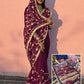 Handworked Gota Patti Georgette Saree with Sequence Lace Border